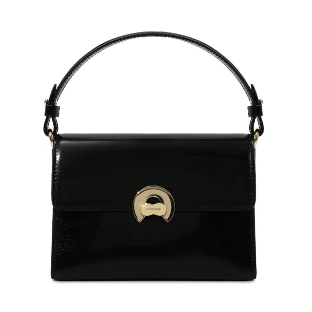 Borsa Donna a Mano con Tracolla COCCINELLE in Pelle Liscia linea Binxie colore Nero