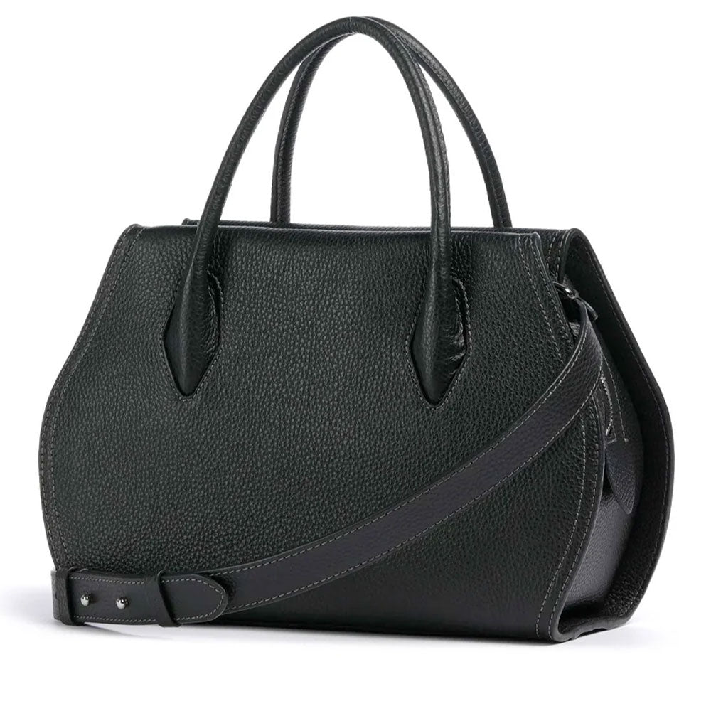 Damen-Handtasche COCCINELLE aus Leder Modell Lord in Schwarz Größe Medium