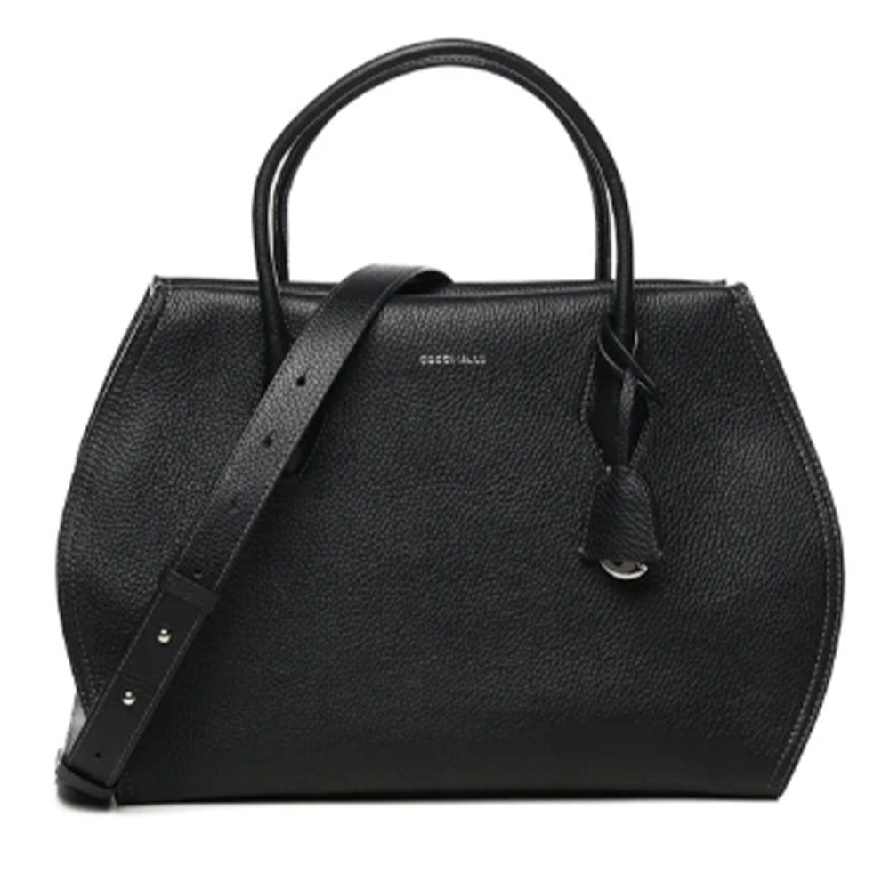 Borsa Donna a Mano COCCINELLE in Pelle Linea Lord colore Nero