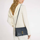 COCCINELLE Damen Umhängetasche aus Leder Dorian Line Farbe Azul