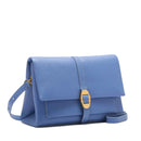 COCCINELLE Damen Umhängetasche aus Leder Dorian Line Farbe Azul