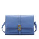 COCCINELLE Damen Umhängetasche aus Leder Dorian Line Farbe Azul