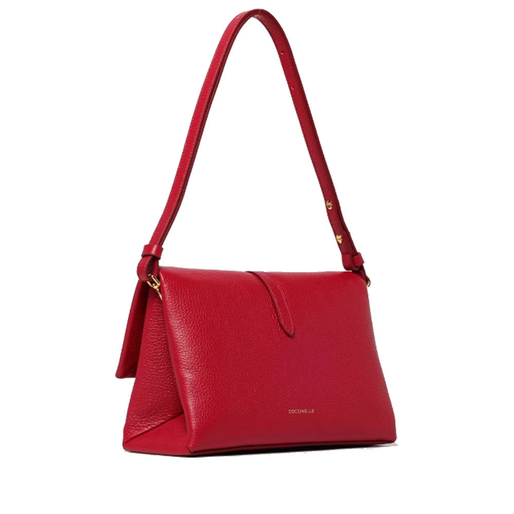Borsa Donna a Tracolla COCCINELLE in Pelle Linea Dorian colore Sangria