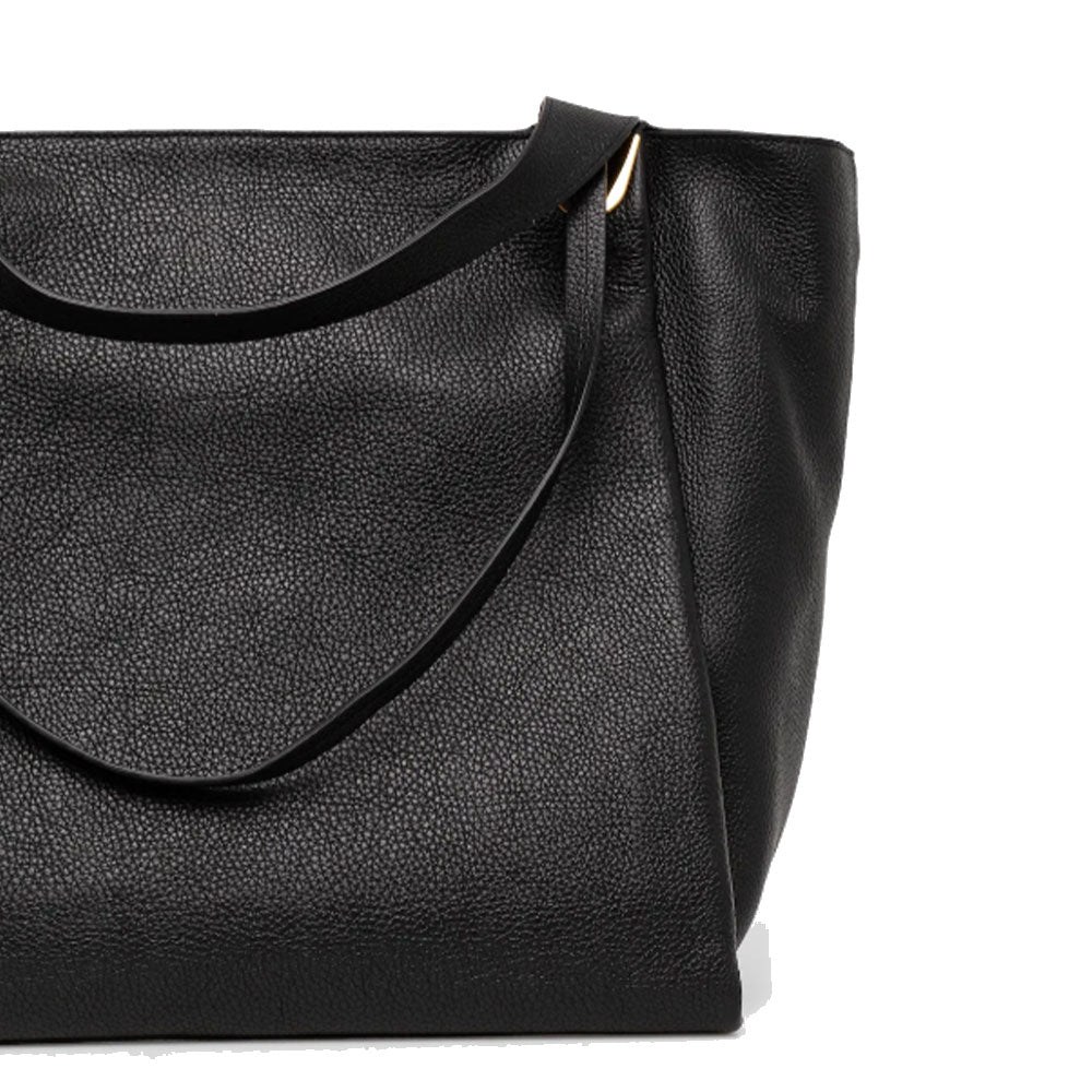 Borsa Donna Shopper a Spalla COCCINELLE in Pelle Linea Oliver colore Nero