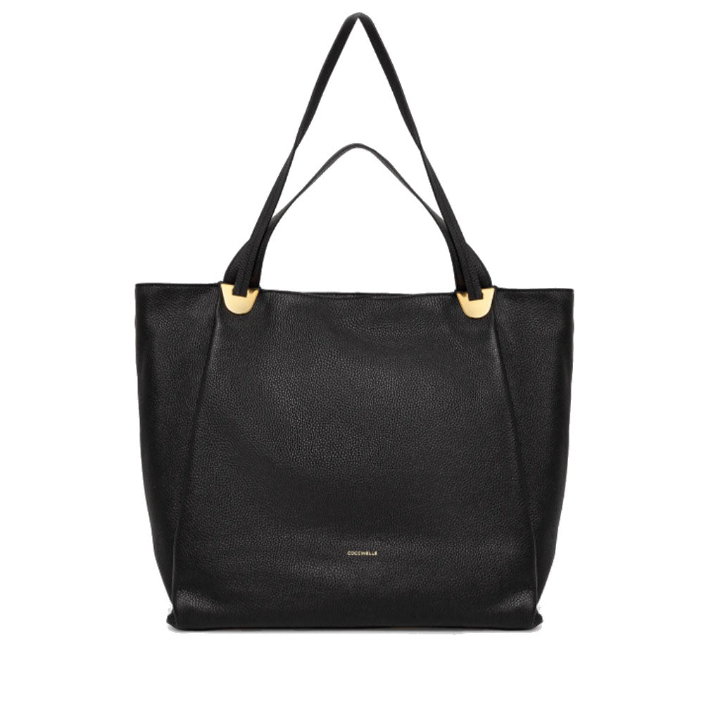 Borsa Donna Shopper a Spalla COCCINELLE in Pelle Linea Oliver colore Nero