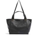 Borsa Donna Shopper a Spalla COCCINELLE in Pelle Linea Oliver colore Nero Misura Small