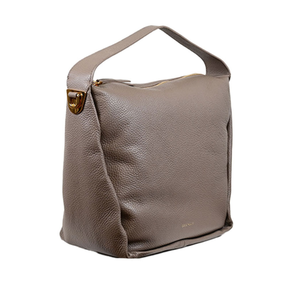 Borsa Hobo COCCINELLE in Pelle Linea Oliver colore Warm Taupe