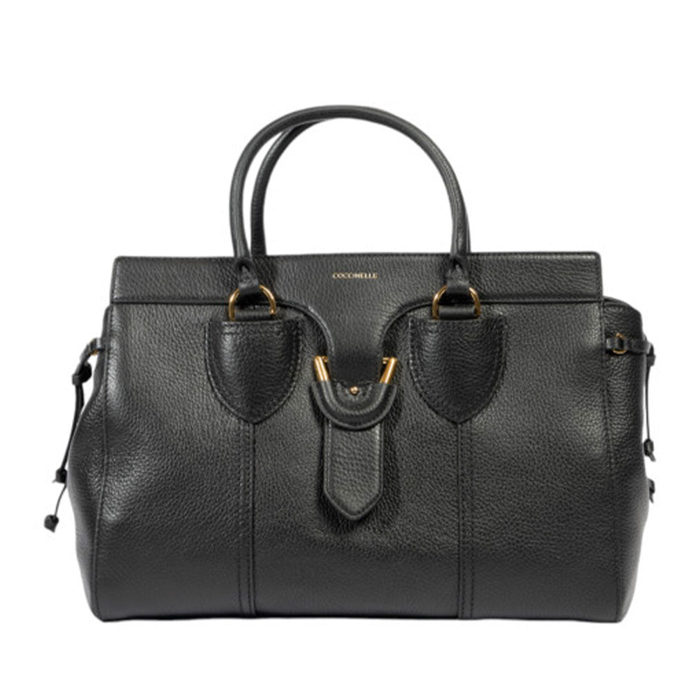 Borsa Donna a Mano COCCINELLE in Pelle Linea York L colore Nero