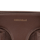 Women's Fondant Brown Leather Handbag COCCINELLE York L