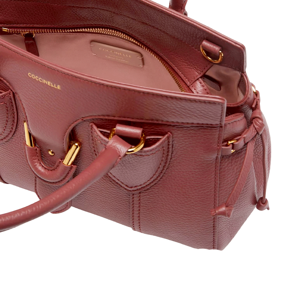 Women's Brandy Leather Handbag COCCINELLE York M