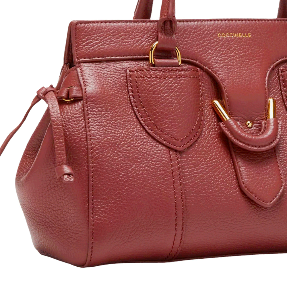Women's Brandy Leather Handbag COCCINELLE York M
