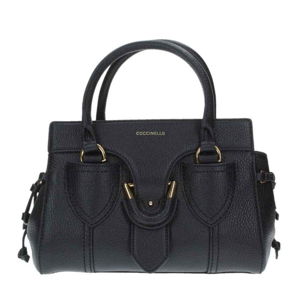 Borsa Donna a Mano COCCINELLE in Pelle Linea York S colore Nero