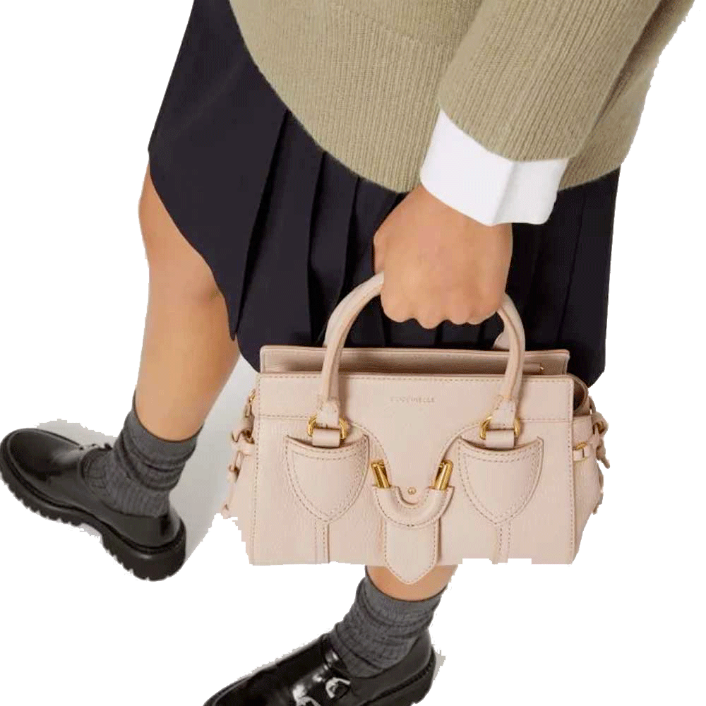 Borsa Donna a Mano COCCINELLE in Pelle Linea York S colore Rosette