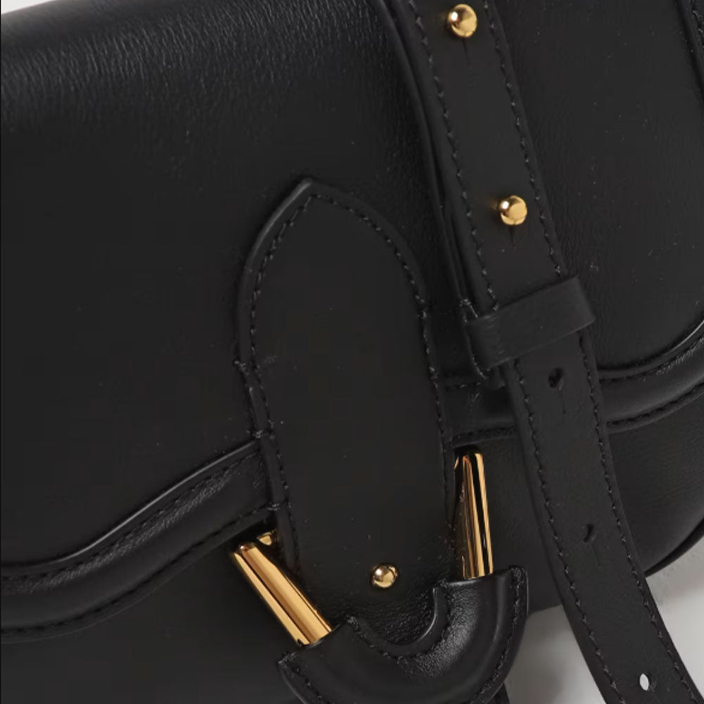 Borsa Donna a Tracolla COCCINELLE in Pelle Liscia Nera linea Blake