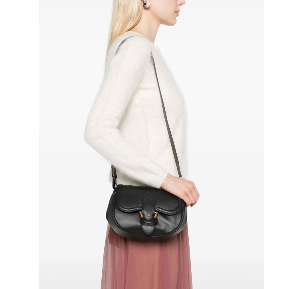 Borsa Donna a Tracolla COCCINELLE in Pelle Liscia Nera linea Blake