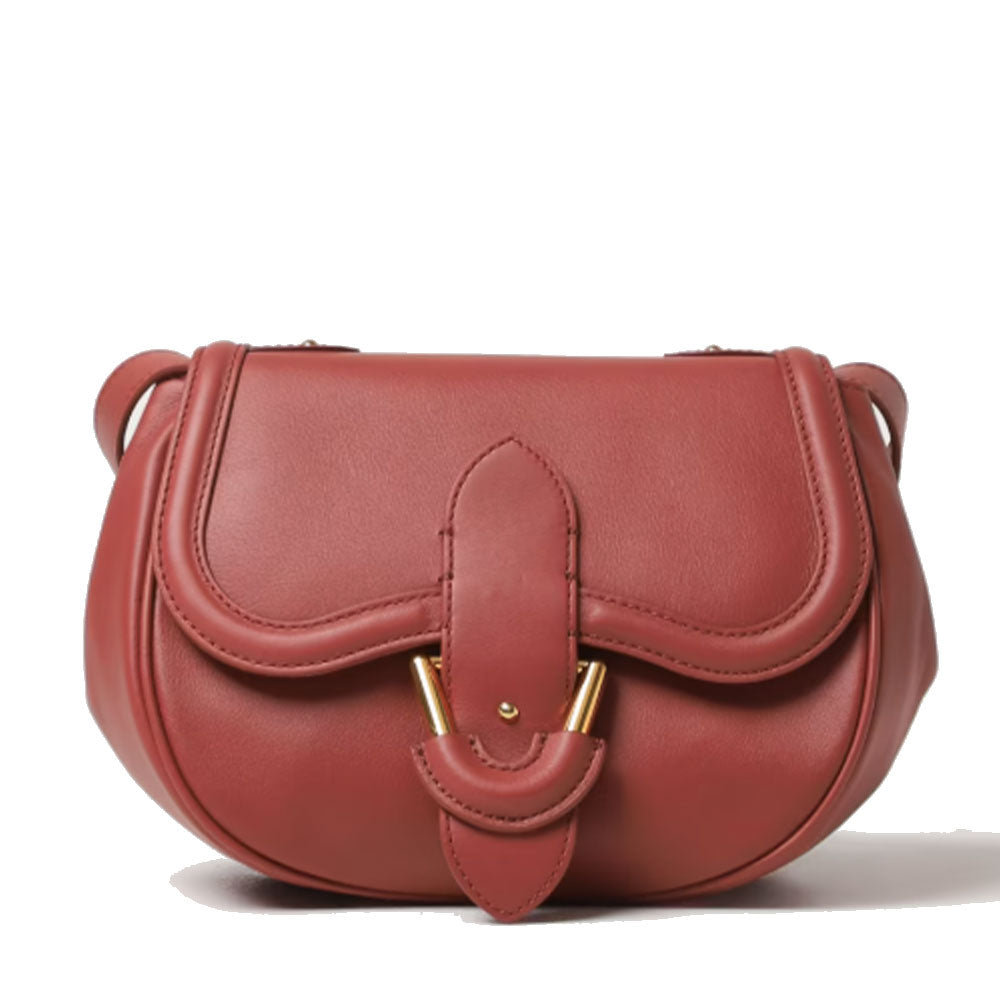 Borsa Donna a Tracolla COCCINELLE in Pelle Liscia Brandy linea Blake