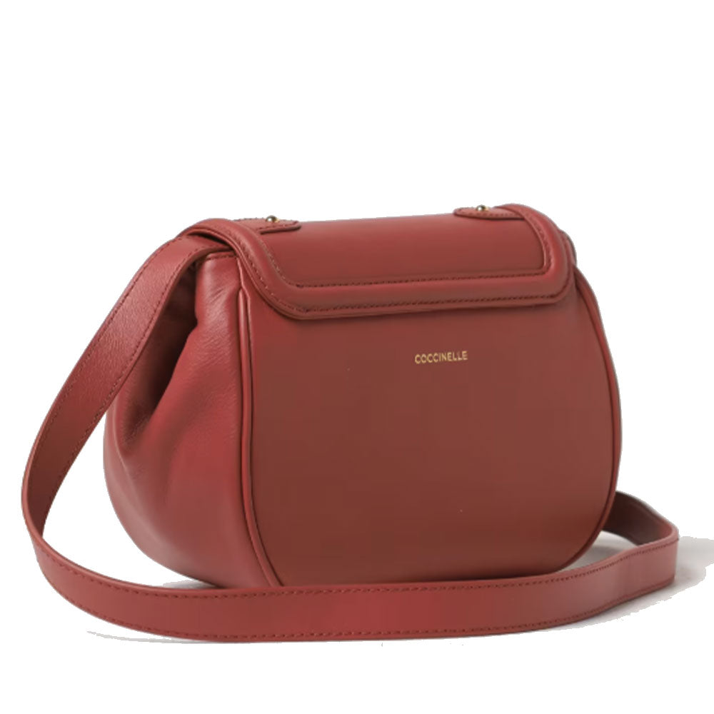 Borsa Donna a Tracolla COCCINELLE in Pelle Liscia Brandy linea Blake