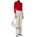 Borsa Donna a Spalla COCCINELLE in Pelle Colore Lambskin White linea Campus Large