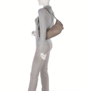 Borsa Donna a Spalla COCCINELLE in Pelle Colore Warm Taupe linea Campus Large