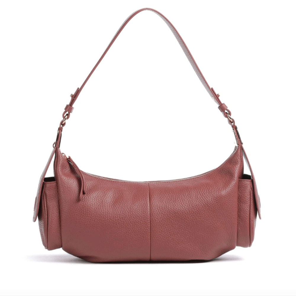Borsa Donna a Spalla COCCINELLE in Pelle Colore Brandy linea Campus Large
