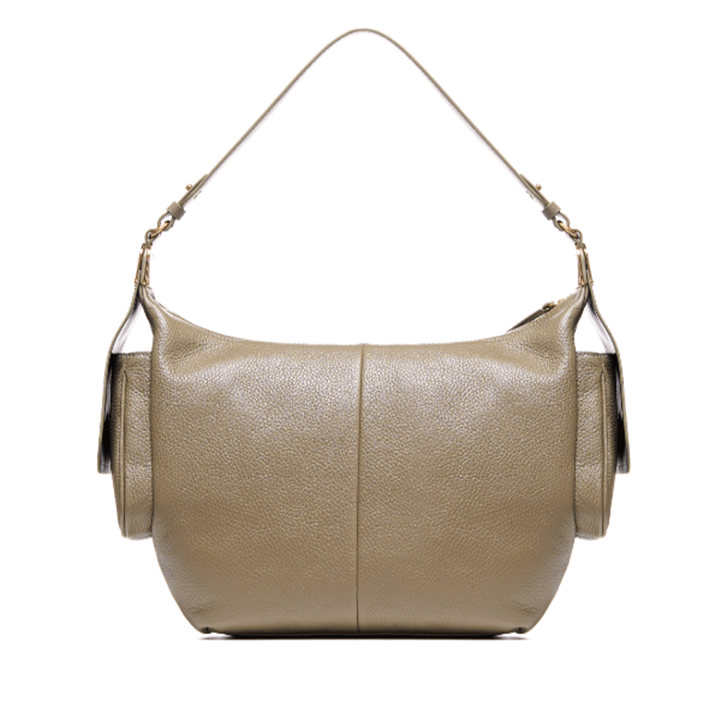 Borsa Donna a Spalla COCCINELLE in Pelle Colore Laurel Green linea Campus
