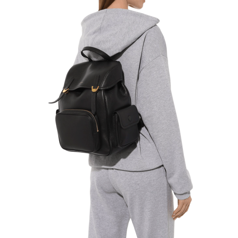 Zaino Piccolo COCCINELLE in Pelle Linea Campus Colore Warm Taupe