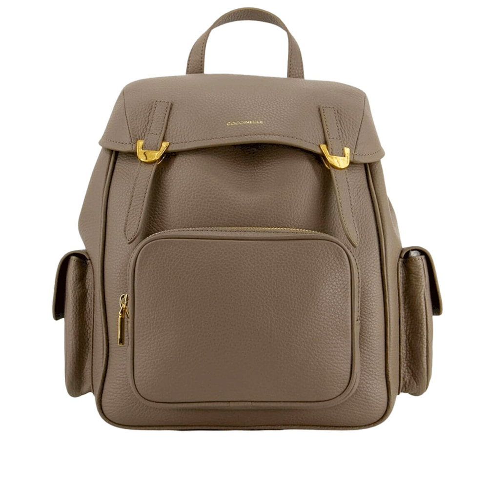 Zaino Piccolo COCCINELLE in Pelle Linea Campus Colore Warm Taupe