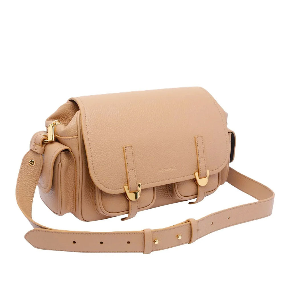 Borsa Donna a Tracolla COCCINELLE in Pelle Colore Skin linea Campus Medium