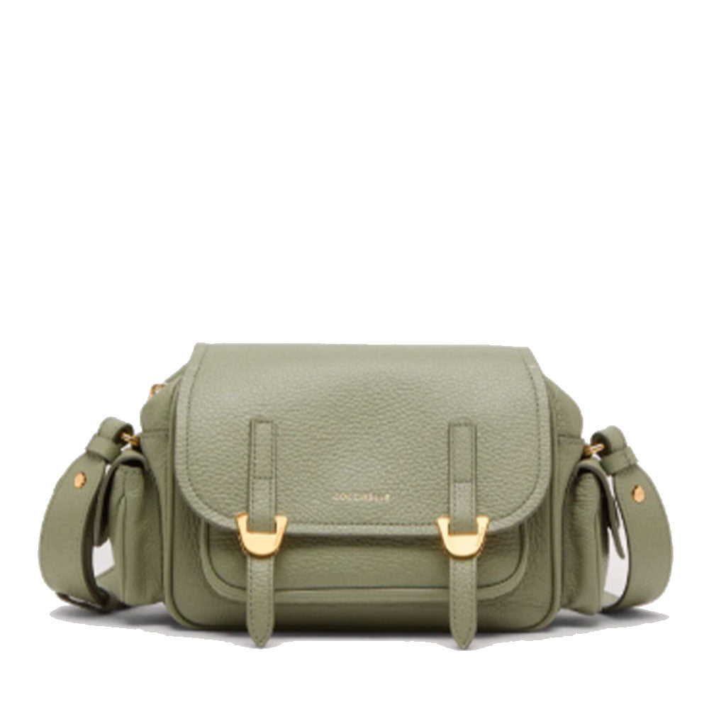 Borsa Donna a Tracolla COCCINELLE in Pelle Colore Greenery linea Campus Small