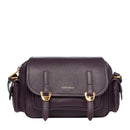 COCCINELLE Damen-Umhängetasche aus Prune-Leder, Campus Small Line