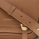 Borsa Donna a Tracolla COCCINELLE in Pelle Colore Cognac linea Campus Small