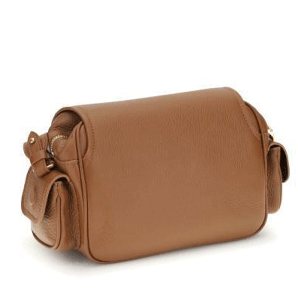 Borsa Donna a Tracolla COCCINELLE in Pelle Colore Cognac linea Campus Small