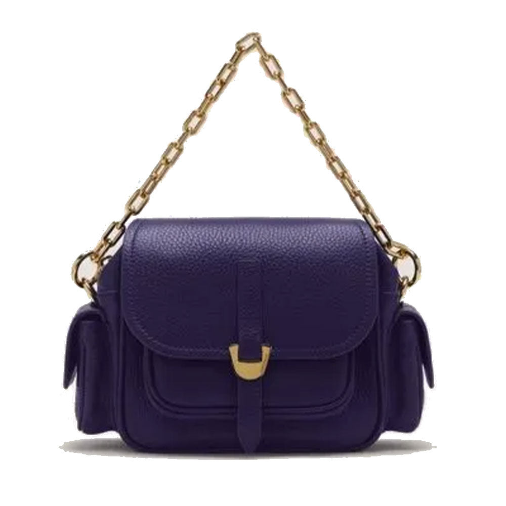Borsa Donna a Mano COCCINELLE in Pelle Colore Royal Blue linea Campus Mini