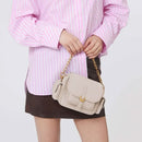 Borsa Donna a Mano COCCINELLE in Pelle Colore Lambskin White linea Campus Mini