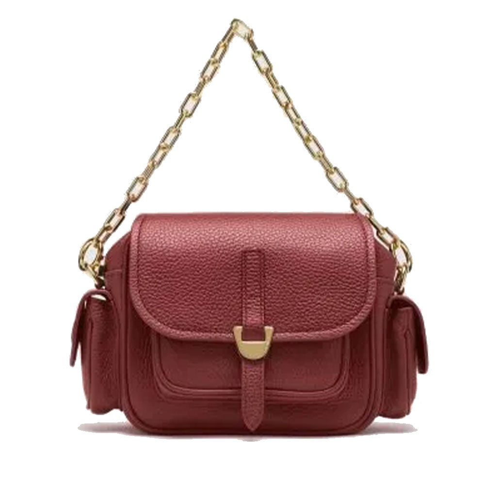 Borsa Donna a Mano COCCINELLE in Pelle Colore Brandy linea Campus Mini