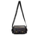 Borsa Donna a Tracolla COCCINELLE in Pelle Liscia Nera linea Campus Vintage Medium