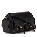 Borsa Donna a Tracolla COCCINELLE in Pelle Liscia Nera linea Campus Vintage Medium