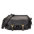 Borsa Donna a Tracolla COCCINELLE in Pelle Liscia Nera linea Campus Vintage Medium