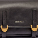 Borsa Donna a Tracolla COCCINELLE in Pelle Liscia Nera linea Campus Vintage Small