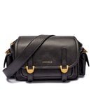 Borsa Donna a Tracolla COCCINELLE in Pelle Liscia Nera linea Campus Vintage Small