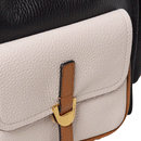 Borsa Donna Secchiello a Spalla COCCINELLE linea Campus in Pelle Noir - Lambskin White - Cuir