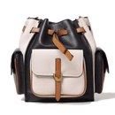 Borsa Donna Secchiello a Spalla COCCINELLE linea Campus in Pelle Noir - Lambskin White - Cuir