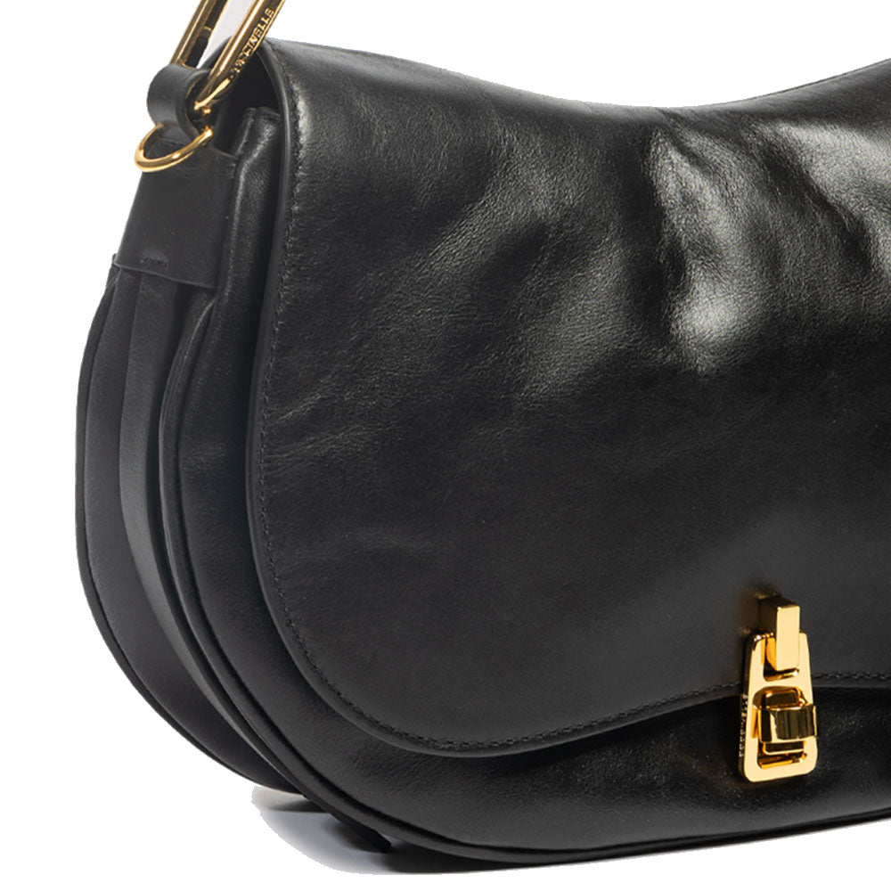 Borsa Donna a Mano COCCINELLE linea Magie Vintage Medium in Pelle Liscia Nera