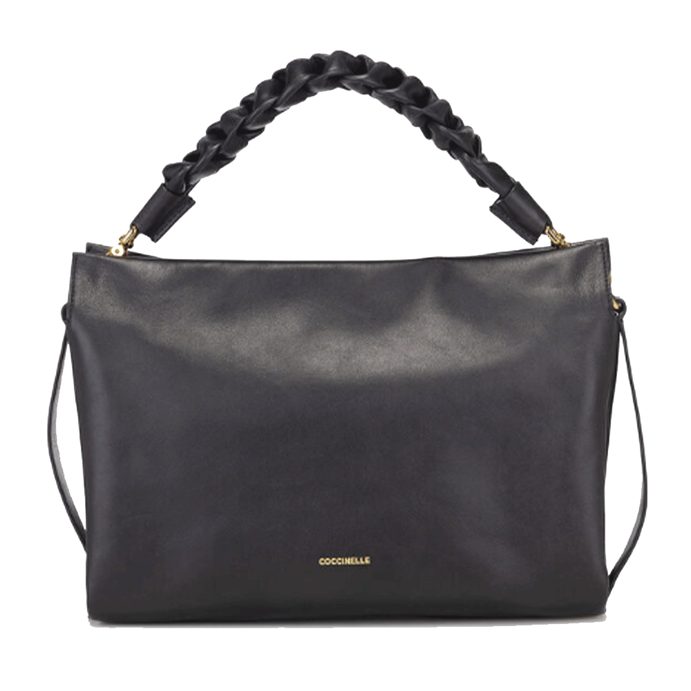 Borsa Donna a Mano COCCINELLE in Pelle Liscia linea Boheme Medium colore Nero