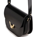 Borsa Donna a Tracolla COCCINELLE in Pelle Liscia Nera linea Dew Small