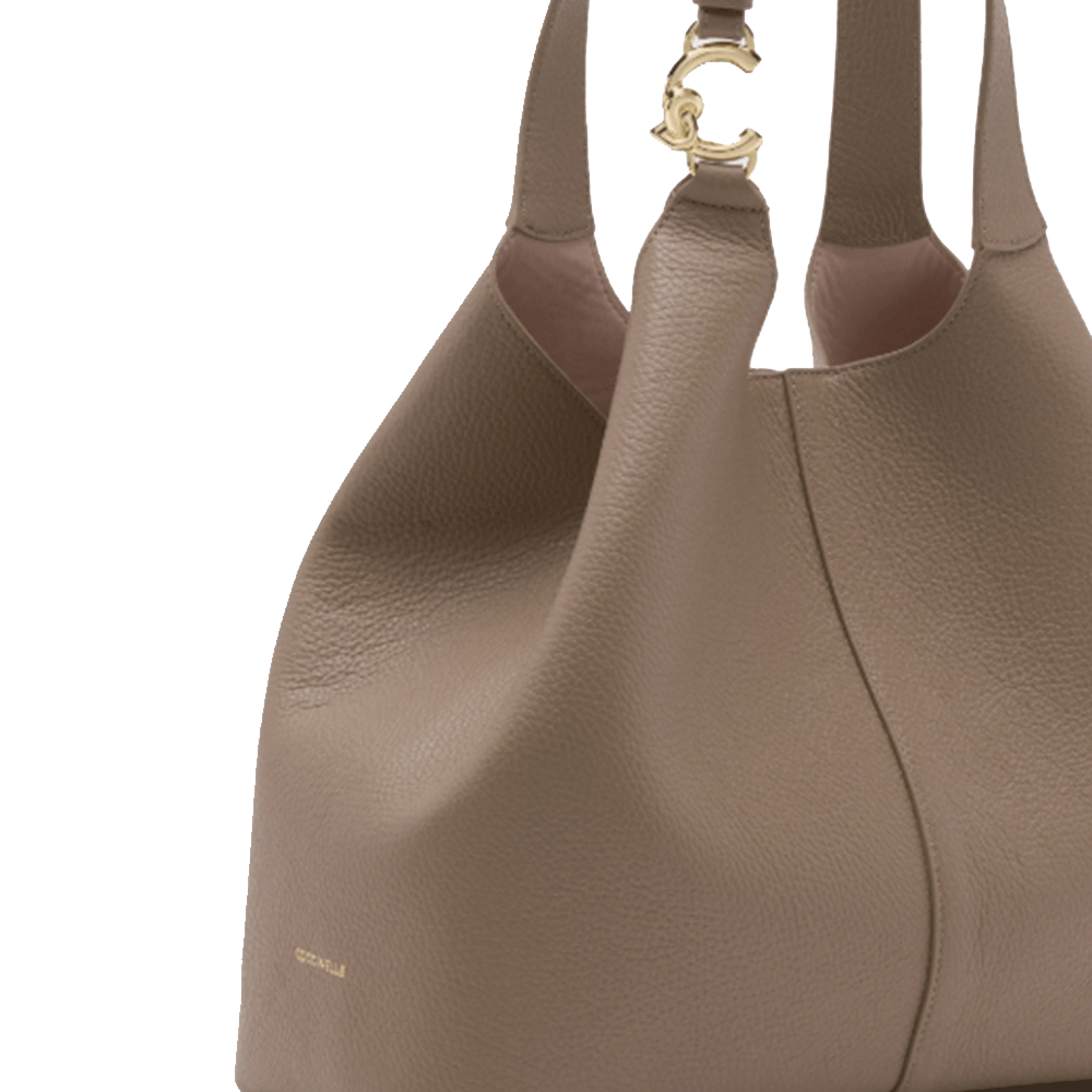 Borsa Donna a Spalla COCCINELLE Linea C-Easy Large Colore Warm Taupe