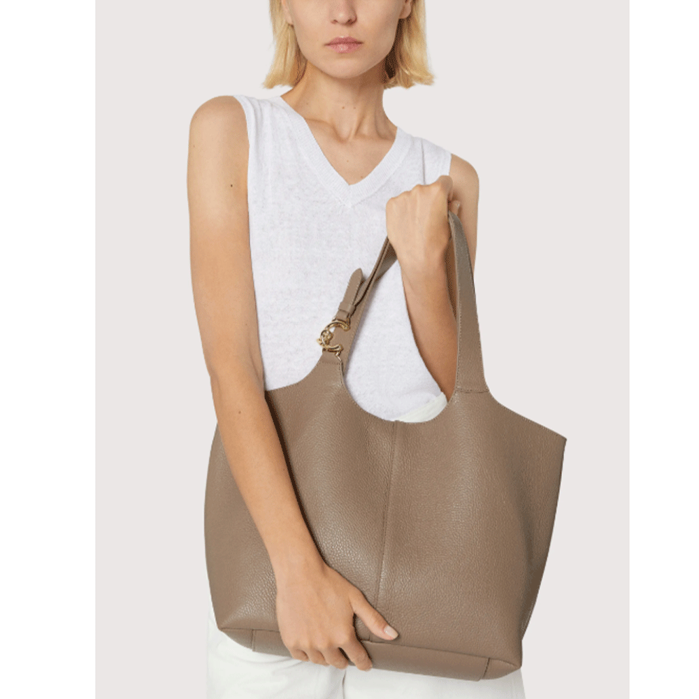 Borsa Donna a Spalla COCCINELLE Linea C-Easy Large Colore Brunette