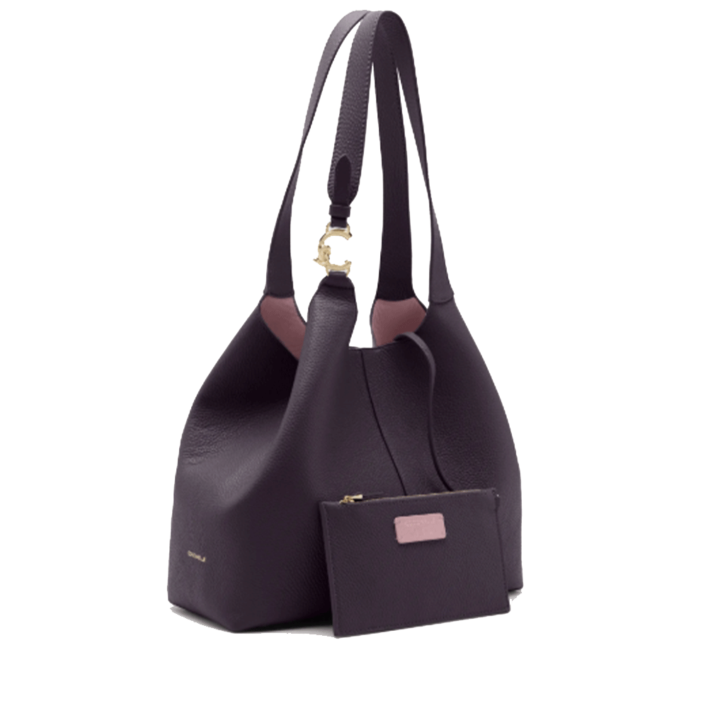 Borsa Donna a Spalla COCCINELLE Linea C-Easy Large Colore Prune