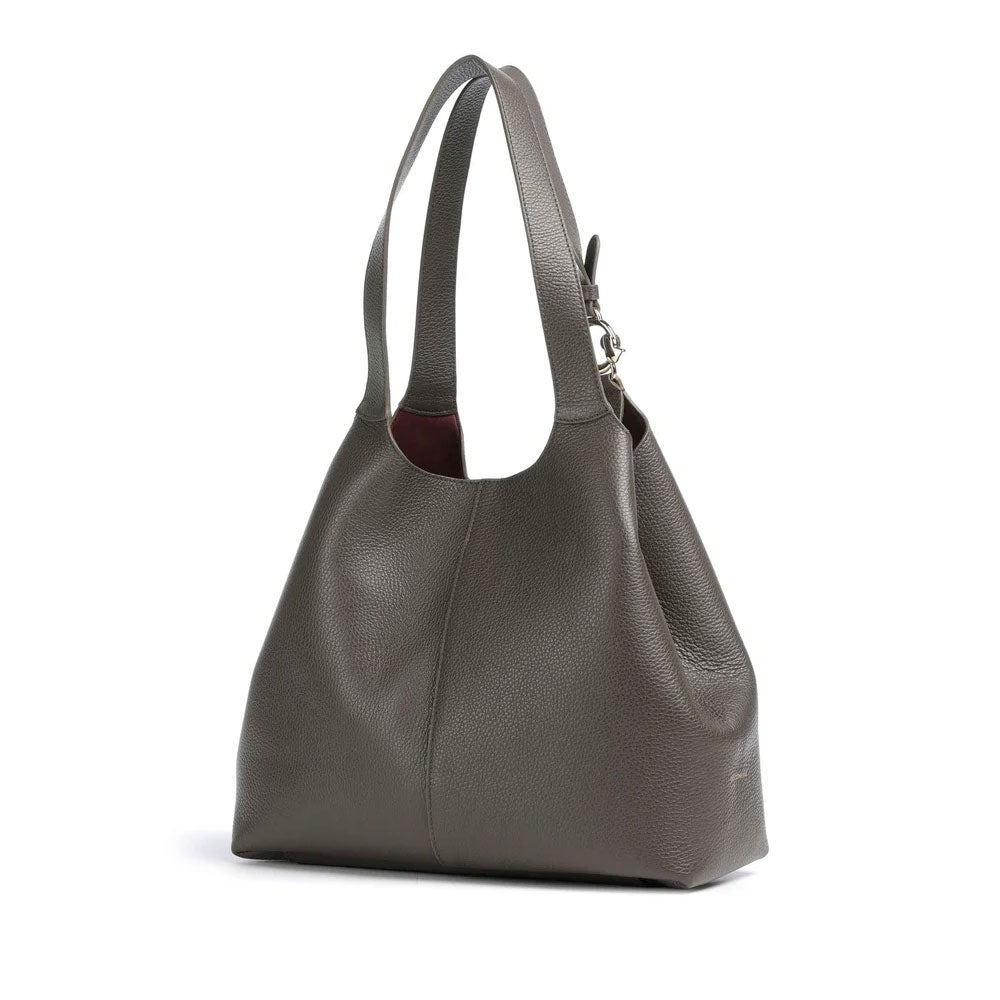 Damen-Schultertasche COCCINELLE Modell C-Easy Large in Fango