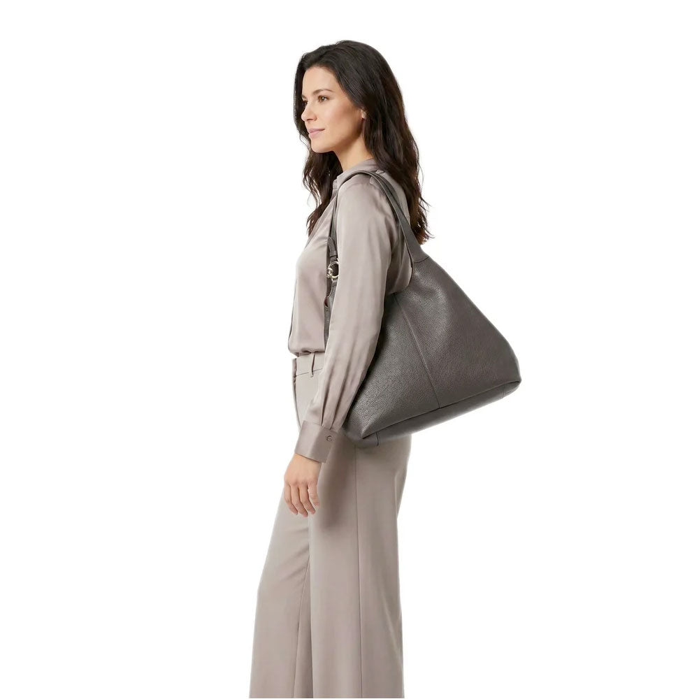 Borsa Donna a Spalla COCCINELLE Linea C-Easy Large Colore Fango